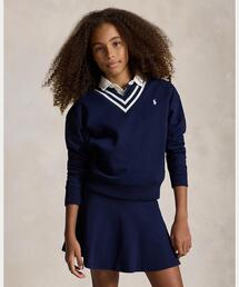 POLO RALPH LAUREN CHILDRENSWEAR（ポロ ラルフ ローレン チルドレンズウェア）の「ストライプド フリース Vネック スウェットシャツ（スウェット）」