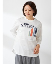 オリジナルグラフィック七分袖Tシャツ