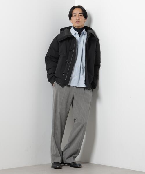 NANO universe(ナノユニバース)の「「西川ダウン(R)」アークティックショートダウン(ダウンジャケット/コート・メンズ・ネイビー/ダークカーキ/ブラック・S/M/L)」の8枚目の写真