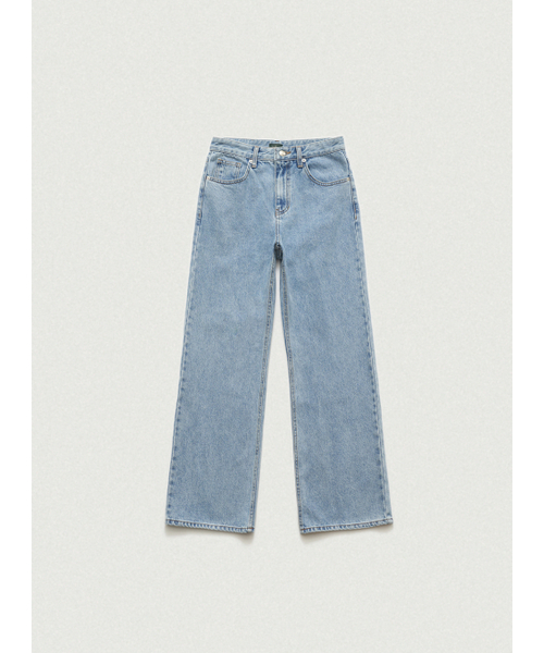 The Barnnet(ザバーネット)の「Daddy Loose-Fit Denim Pants(デニムパンツ・レディース・ブルー・LARGE/SMALL/MEDIUM/X-SMALL)」の1枚目の写真