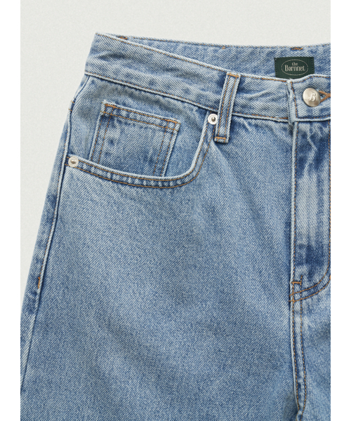 The Barnnet(ザバーネット)の「Daddy Loose-Fit Denim Pants(デニムパンツ・レディース・ブルー・LARGE/SMALL/MEDIUM/X-SMALL)」の4枚目の写真