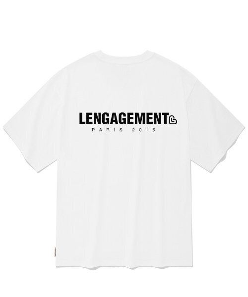 LENGAGEMENT（ランガージュマン）の「オーバーサイズ スモールストーリー ロゴ 半袖Tシャツ [ホワイト]（Tシャツ/カットソー・レディース・その他・95）」の3枚目の写真