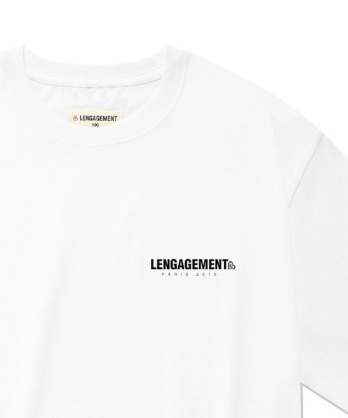 LENGAGEMENT（ランガージュマン）の「オーバーサイズ スモールストーリー ロゴ 半袖Tシャツ [ホワイト]（Tシャツ/カットソー・レディース・その他・95）」の4枚目の写真