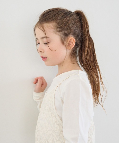 BAYFLOW（ベイフロー）の「[ロンT＋ワンピセット]レースセットワンピース[120/140/160cm](KIDS)（ワンピース・キッズ・ブラック/ホワイト・160cm/120cm/140cm）」の11枚目の写真
