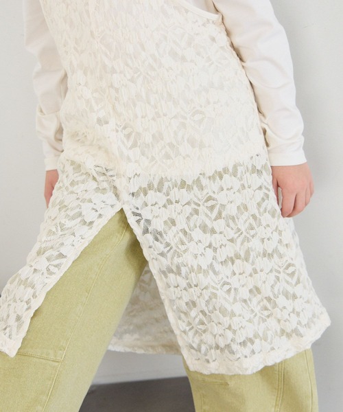 BAYFLOW（ベイフロー）の「[ロンT＋ワンピセット]レースセットワンピース[120/140/160cm](KIDS)（ワンピース・キッズ・ブラック/ホワイト・160cm/120cm/140cm）」の14枚目の写真