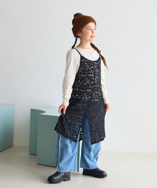 BAYFLOW（ベイフロー）の「[ロンT＋ワンピセット]レースセットワンピース[120/140/160cm](KIDS)（ワンピース・キッズ・ブラック/ホワイト・160cm/120cm/140cm）」の18枚目の写真