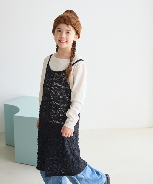 BAYFLOW（ベイフロー）の「[ロンT＋ワンピセット]レースセットワンピース[120/140/160cm](KIDS)（ワンピース・キッズ・ブラック/ホワイト・160cm/120cm/140cm）」の21枚目の写真
