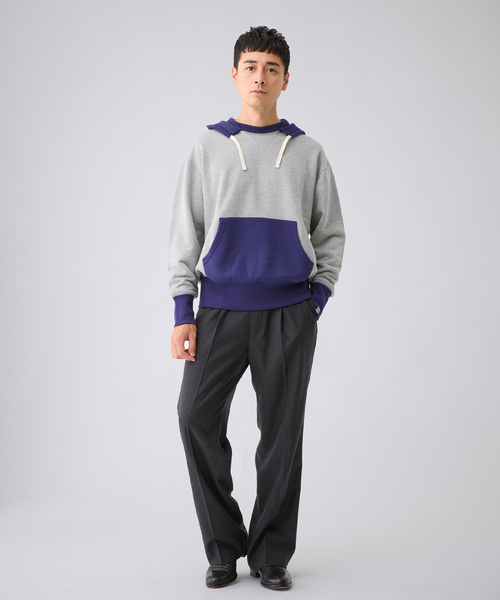 LOOPWHEELER（ループウィラー）の「LOOPWHEELER for LOWERCASE 別注 After Hood Sweatshirt（パーカー・メンズ・ネイビー/グレー/その他・SMALL/MEDIUM/LARGE/X-LARGE）」の11枚目の写真