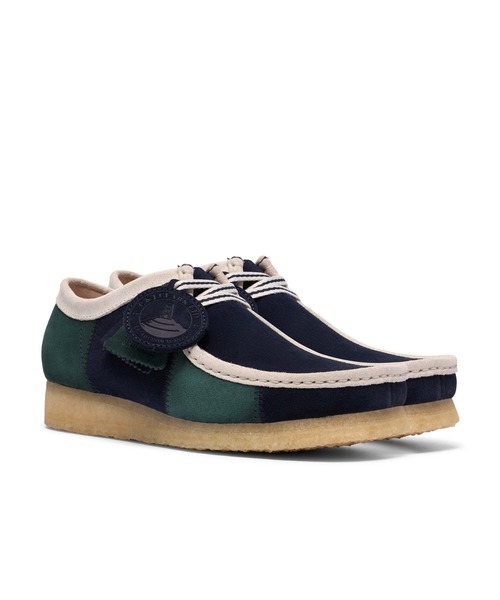 Clarks(クラークス)の「WALLABEE BLUE/GREEN STRIP(スニーカー・メンズ・マルチ・25.5cm/26.0cm/26.5cm/27.0cm)」の1枚目の写真