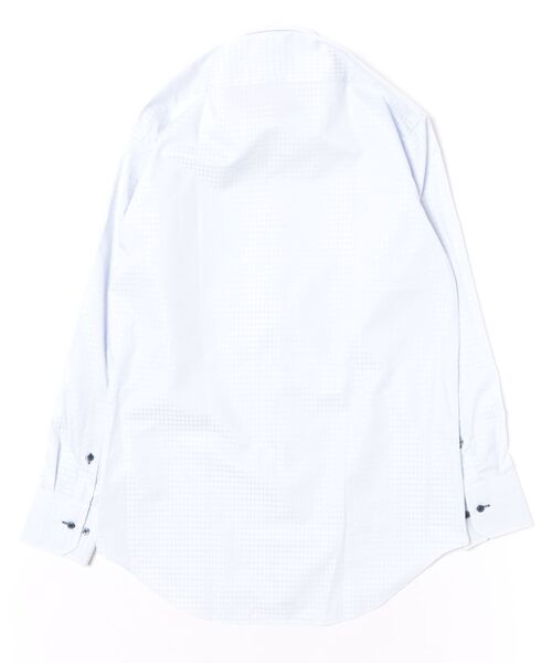 renoma(レノマ)の「ワイシャツ メンズ 長袖 イージーアイロン ボタンダウン ビジネス ドレス 3枚衿風 綿混 NEWスタンダードフィット(ビジネスシャツ・メンズ・サックスブルー・首回り39cm-裄丈80cm/首回り39cm-裄丈84cm/首回り41cm-裄丈86cm/首回り43cm-裄丈86cm)」の3枚目の写真