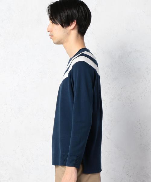 green label relaxing（グリーンレーベルリラクシング）の「BC HT CIRCLE/LINE ROLL/N ニット◆（ニット/セーター・メンズ・ネイビー/ホワイト・LARGE/SMALL/MEDIUM）」の11枚目の写真