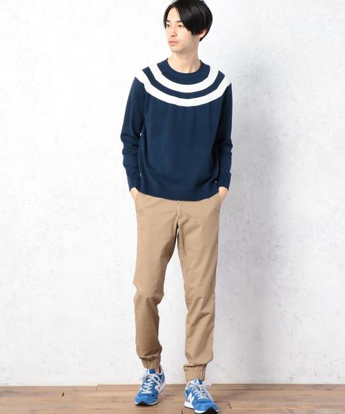 green label relaxing（グリーンレーベルリラクシング）の「BC HT CIRCLE/LINE ROLL/N ニット◆（ニット/セーター・メンズ・ネイビー/ホワイト・LARGE/SMALL/MEDIUM）」の12枚目の写真