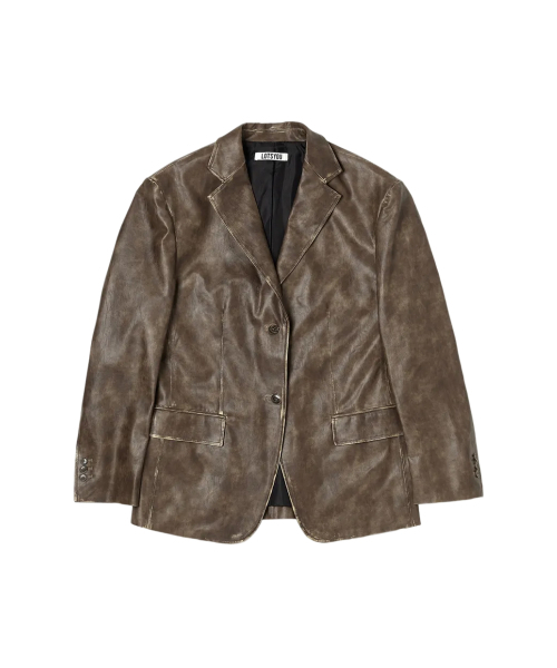 LOTSYOU(ロッツユー)の「Muse Faux Leather Jacket Brown(ライダースジャケット・レディース・その他・O/S)」の1枚目の写真