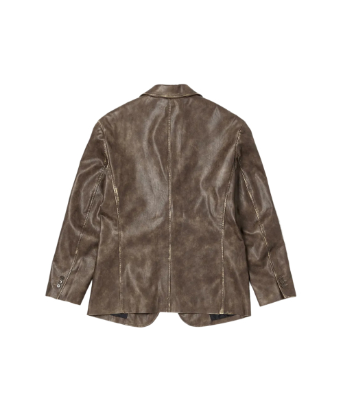 LOTSYOU(ロッツユー)の「Muse Faux Leather Jacket Brown(ライダースジャケット・レディース・その他・O/S)」の2枚目の写真