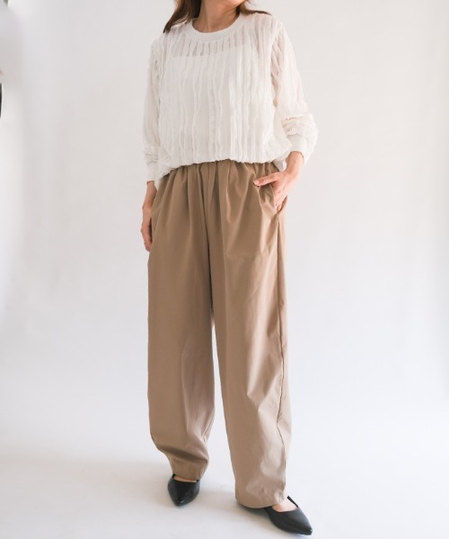 aquagarage(アクアガレージ)の「揺れフリルトップス(Tシャツ/カットソー・レディース・ブラック/ブラウン/ホワイト・M2/L3/M3/L2)」の20枚目の写真