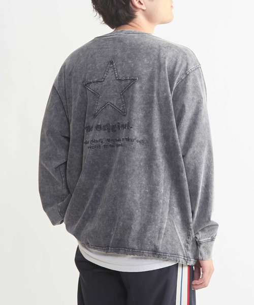 CONVERSE TOKYO(コンバーストウキョウ)の「HEM SPINDLE LOGO LONG SLEEVE TEE(Tシャツ/カットソー・レディース・ブラック/ネイビー/パープル/グレー・SMALL/MEDIUM)」の5枚目の写真