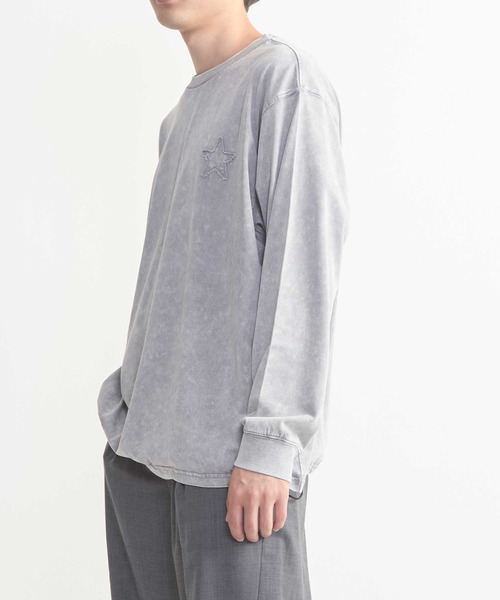 CONVERSE TOKYO(コンバーストウキョウ)の「HEM SPINDLE LOGO LONG SLEEVE TEE(Tシャツ/カットソー・レディース・ブラック/ネイビー/パープル/グレー・SMALL/MEDIUM)」の12枚目の写真