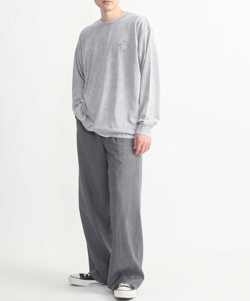 CONVERSE TOKYO(コンバーストウキョウ)の「HEM SPINDLE LOGO LONG SLEEVE TEE(Tシャツ/カットソー・レディース・ブラック/ネイビー/パープル/グレー・SMALL/MEDIUM)」の13枚目の写真