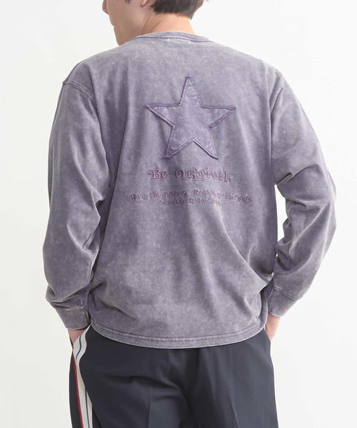 CONVERSE TOKYO(コンバーストウキョウ)の「HEM SPINDLE LOGO LONG SLEEVE TEE(Tシャツ/カットソー・レディース・ブラック/ネイビー/パープル/グレー・SMALL/MEDIUM)」の14枚目の写真