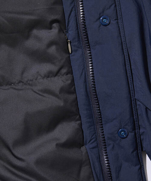NANGA（ナンガ）の「NANGA/ナンガ NANGA × Firsthand 別注 DOWN BALCOLLER COAT【限定展開】/ 別注 バルカラー ダウンコート（ダウンジャケット/コート・メンズ・ブラック/ネイビー・MEDIUM/SMALL/LARGE）」の5枚目の写真