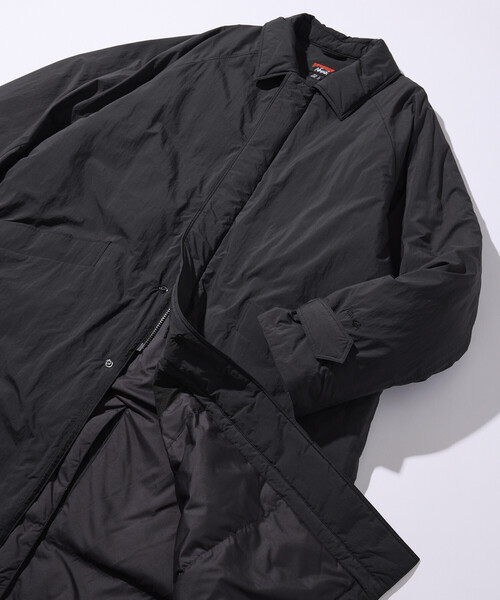 NANGA（ナンガ）の「NANGA/ナンガ NANGA × Firsthand 別注 DOWN BALCOLLER COAT【限定展開】/ 別注 バルカラー ダウンコート（ダウンジャケット/コート・メンズ・ブラック/ネイビー・MEDIUM/SMALL/LARGE）」の11枚目の写真