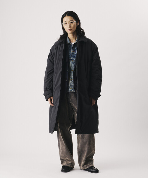 NANGA（ナンガ）の「NANGA/ナンガ NANGA × Firsthand 別注 DOWN BALCOLLER COAT【限定展開】/ 別注 バルカラー ダウンコート（ダウンジャケット/コート・メンズ・ブラック/ネイビー・MEDIUM/SMALL/LARGE）」の13枚目の写真