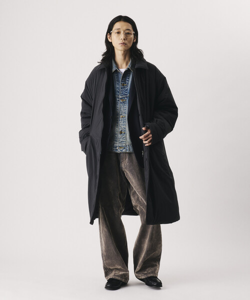 NANGA（ナンガ）の「NANGA/ナンガ NANGA × Firsthand 別注 DOWN BALCOLLER COAT【限定展開】/ 別注 バルカラー ダウンコート（ダウンジャケット/コート・メンズ・ブラック/ネイビー・MEDIUM/SMALL/LARGE）」の14枚目の写真
