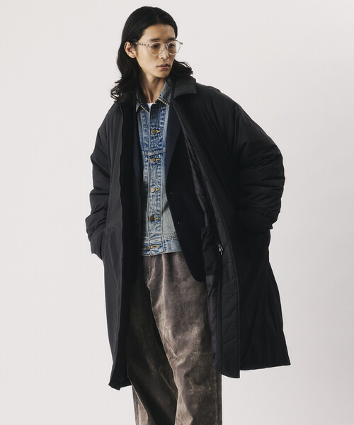 NANGA（ナンガ）の「NANGA/ナンガ NANGA × Firsthand 別注 DOWN BALCOLLER COAT【限定展開】/ 別注 バルカラー ダウンコート（ダウンジャケット/コート・メンズ・ブラック/ネイビー・MEDIUM/SMALL/LARGE）」の18枚目の写真