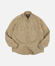 CHINO OFFICER SHIRT _ KHAKI