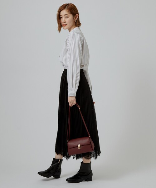 grove(グローブ)の「【2点セット/時短・着回し】着るだけでコーデが完成 ニットベスト×シャツ(その他トップス・レディース・グレー/ダークブラウン/ブラック/グリーン・02/03/05/01/04)」の17枚目の写真