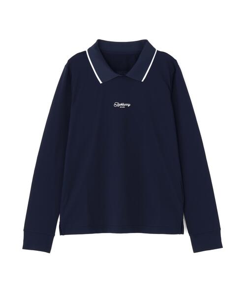 Jack Bunny!!（ジャックバニー）の「ソフトタッチ長袖ポロシャツ (WOMENS)（ポロシャツ・レディース・ホワイト/ネイビー・MEDIUM/SMALL/LARGE）」の15枚目の写真