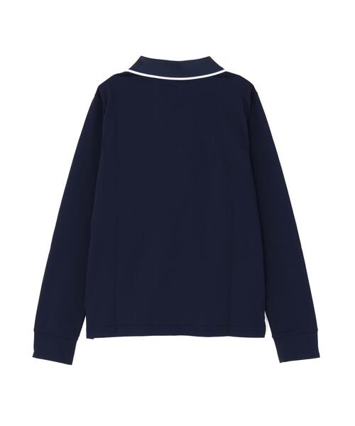 Jack Bunny!!（ジャックバニー）の「ソフトタッチ長袖ポロシャツ (WOMENS)（ポロシャツ・レディース・ホワイト/ネイビー・MEDIUM/SMALL/LARGE）」の16枚目の写真