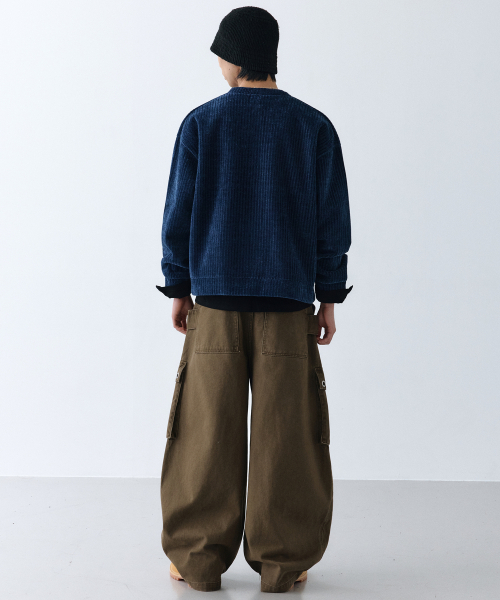 LXT（エルエックスティー）の「ウォッシュドコットンカーブドバレルカーゴパンツ[カーキブラウン]（その他パンツ・レディース・その他・SMALL）」の6枚目の写真
