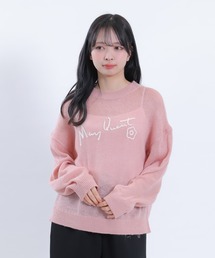 サインロゴシアーニット プルオーバー