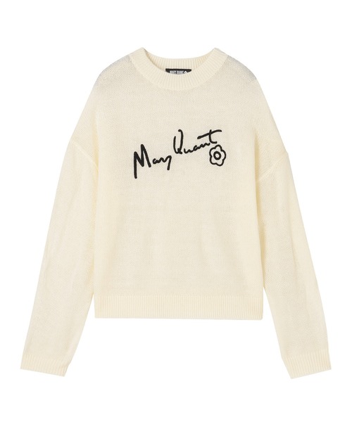 MARY QUANT(マリークワント)の「サインロゴシアーニット プルオーバー(ニット/セーター・レディース・アイボリー/ブラウン/ブラック/ピンク・M)」の5枚目の写真