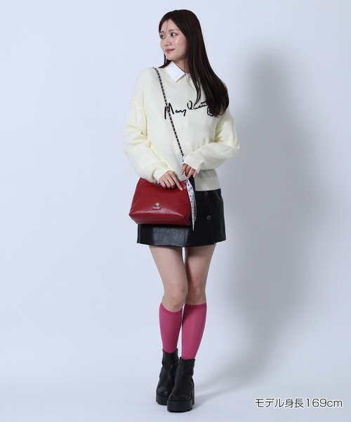 MARY QUANT(マリークワント)の「サインロゴシアーニット プルオーバー(ニット/セーター・レディース・アイボリー/ブラウン/ブラック/ピンク・M)」の8枚目の写真