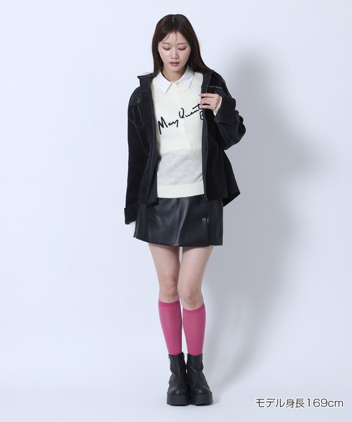 MARY QUANT(マリークワント)の「サインロゴシアーニット プルオーバー(ニット/セーター・レディース・アイボリー/ブラウン/ブラック/ピンク・M)」の9枚目の写真