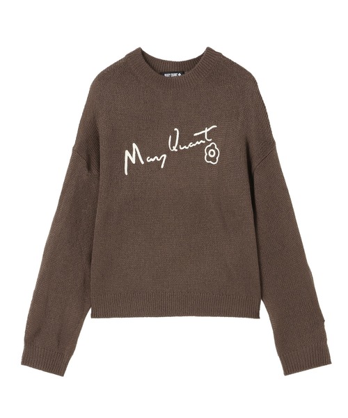 MARY QUANT(マリークワント)の「サインロゴシアーニット プルオーバー(ニット/セーター・レディース・アイボリー/ブラウン/ブラック/ピンク・M)」の13枚目の写真