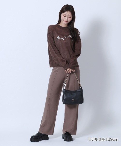 MARY QUANT(マリークワント)の「サインロゴシアーニット プルオーバー(ニット/セーター・レディース・アイボリー/ブラウン/ブラック/ピンク・M)」の17枚目の写真