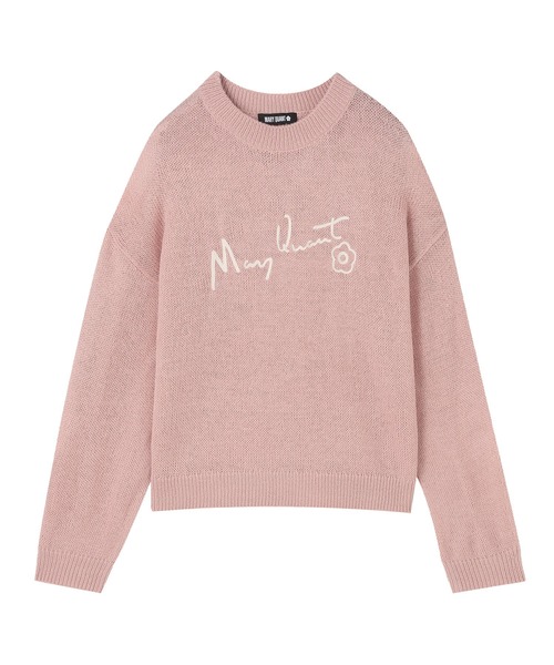 MARY QUANT(マリークワント)の「サインロゴシアーニット プルオーバー(ニット/セーター・レディース・アイボリー/ブラウン/ブラック/ピンク・M)」の19枚目の写真