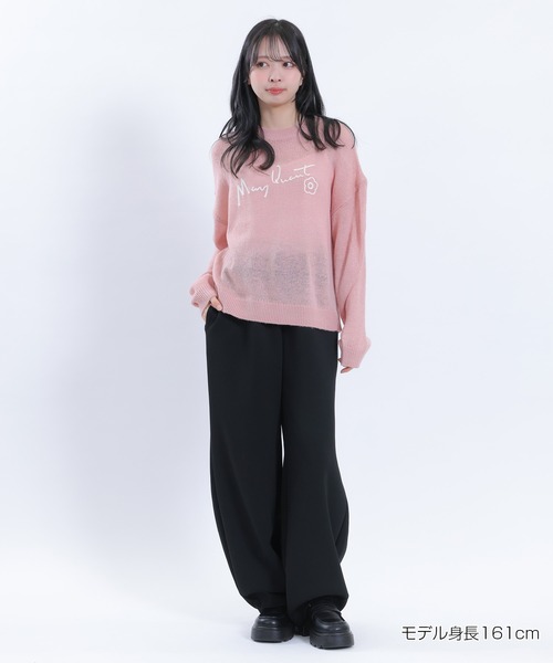 MARY QUANT(マリークワント)の「サインロゴシアーニット プルオーバー(ニット/セーター・レディース・アイボリー/ブラウン/ブラック/ピンク・M)」の21枚目の写真