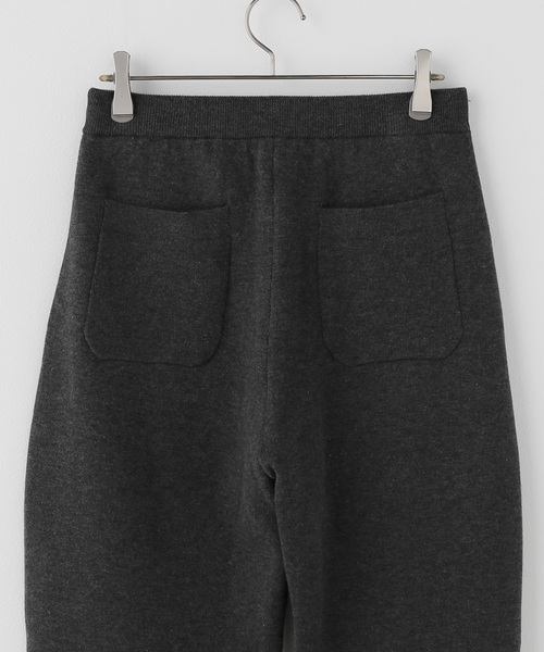 JOURNAL STANDARD（ジャーナルスタンダード）の「コットンカシミヤMIXニットパンツ（その他パンツ・レディース・ライトグレー/チャコールグレー・FREE）」の5枚目の写真