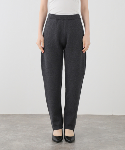 JOURNAL STANDARD（ジャーナルスタンダード）の「コットンカシミヤMIXニットパンツ（その他パンツ・レディース・ライトグレー/チャコールグレー・FREE）」の10枚目の写真