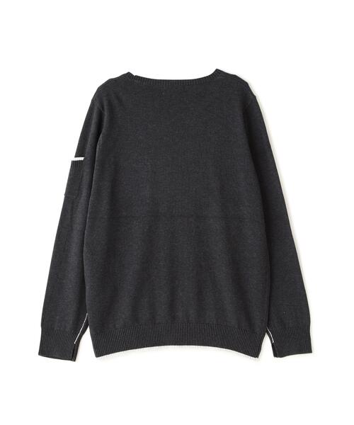 AVIREX(アヴィレックス)の「《直営店限定》FATIGUE KNIT TOPS(ニット/セーター・レディース・グレー系その他3/ブルー/ブラック・S/M)」の7枚目の写真