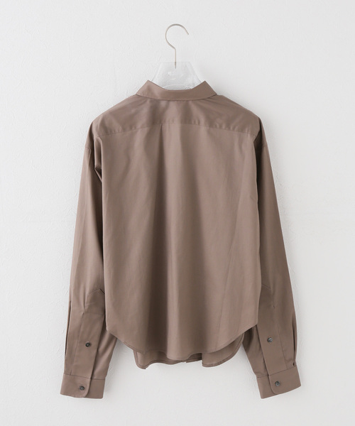 VAQUERA（バケラ）の「VAQUERA / バケラ  WOMEN BELTED BUTTON DOWN WOVEN（シャツ/ブラウス・レディース・チョコ・X-SMALL）」の7枚目の写真