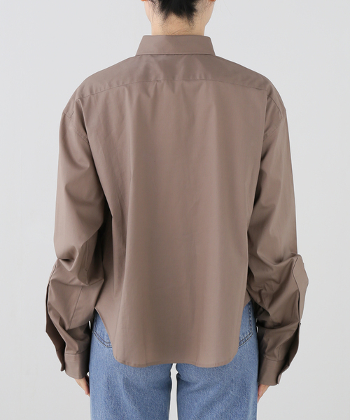 VAQUERA（バケラ）の「VAQUERA / バケラ  WOMEN BELTED BUTTON DOWN WOVEN（シャツ/ブラウス・レディース・チョコ・X-SMALL）」の6枚目の写真