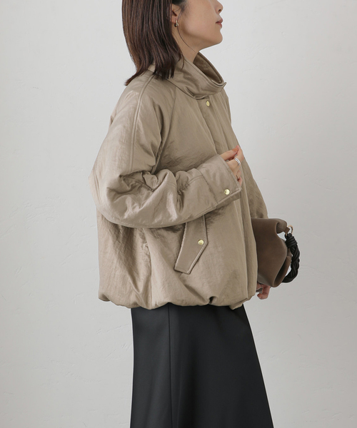 La TOTALITE（ラトータリテ）の「【洗える】ヴィンテージサテンバルーンブルゾン（その他アウター・レディース・ブラック/ブラウン・FREE）」の21枚目の写真
