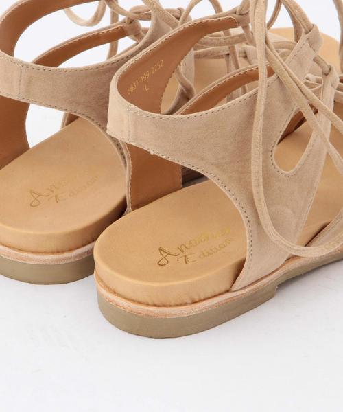 Another Edition（アナザーエディション）の「レースUPサンダル/ AEBC LaceUP SNDL◆（サンダル・レディース・ブラック/ブラウン/ナチュラル・MEDIUM/SMALL/LARGE）」の5枚目の写真
