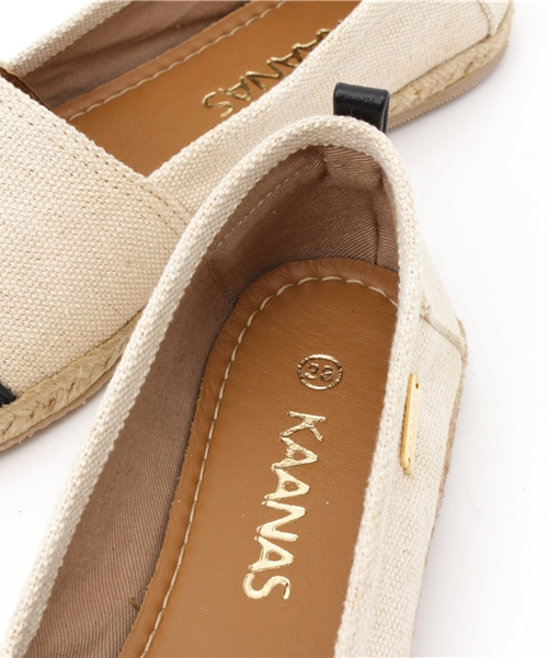 HELIOPOLE（エリオポール）の「KAANAS 配色エスパドリーユ（その他シューズ・レディース・ブラック/ゴールド・36/37/38/35/39）」の8枚目の写真