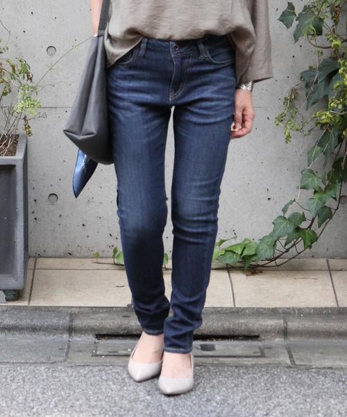 coen（コーエン）の「ストレッチスキニーデニムパンツ（デニムパンツ・レディース・ネイビー/コバルトブルー・MEDIUM/LARGE/SMALL）」の2枚目の写真